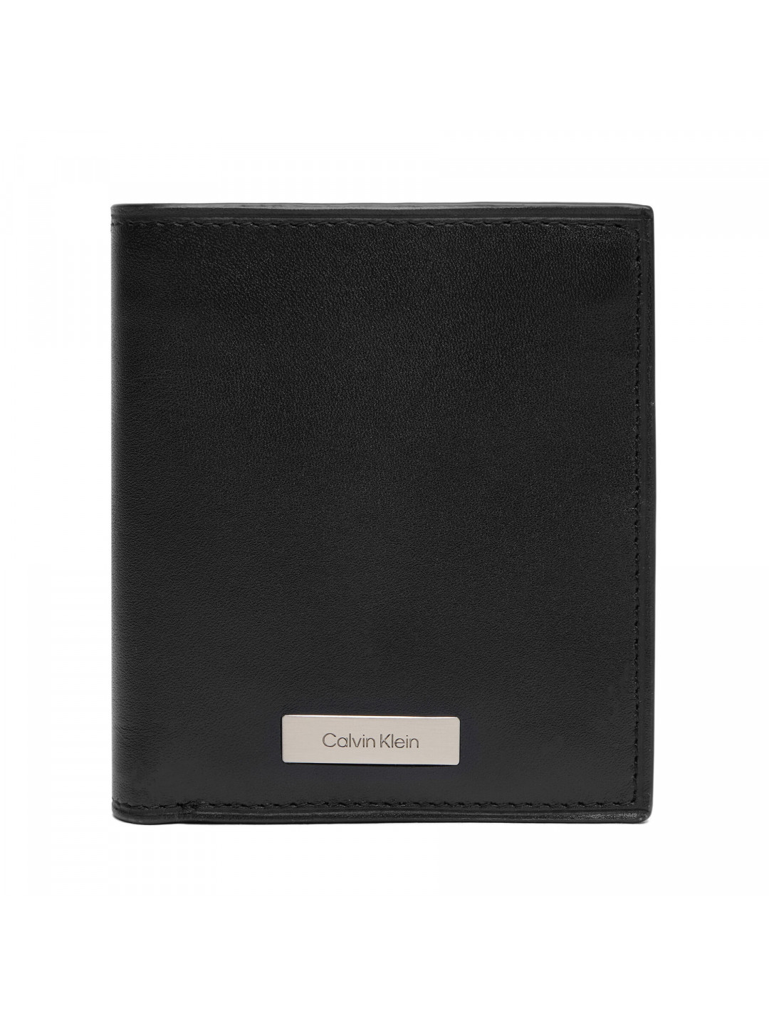 Velká pánská peněženka Calvin Klein Plaque N S Slim Billfold LV04D1069G Černá